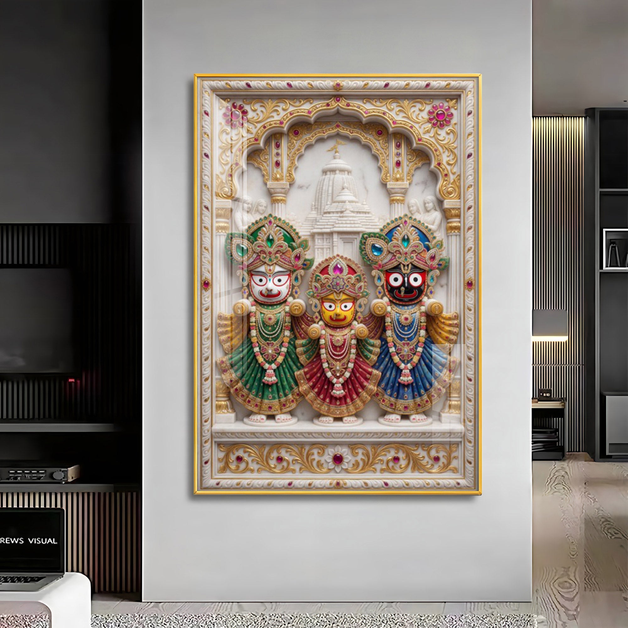 Lord Of Jagannath Puri Premium Acrylic Vertical Wall Art