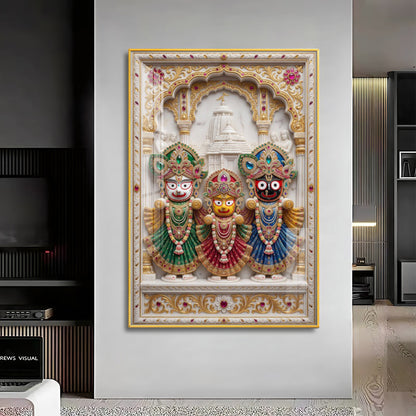 Lord Of Jagannath Puri Premium Acrylic Vertical Wall Art