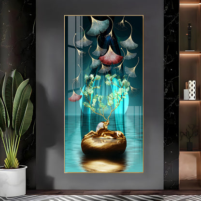 Elegant Petal Premium Acrylic Vertical Wall Art