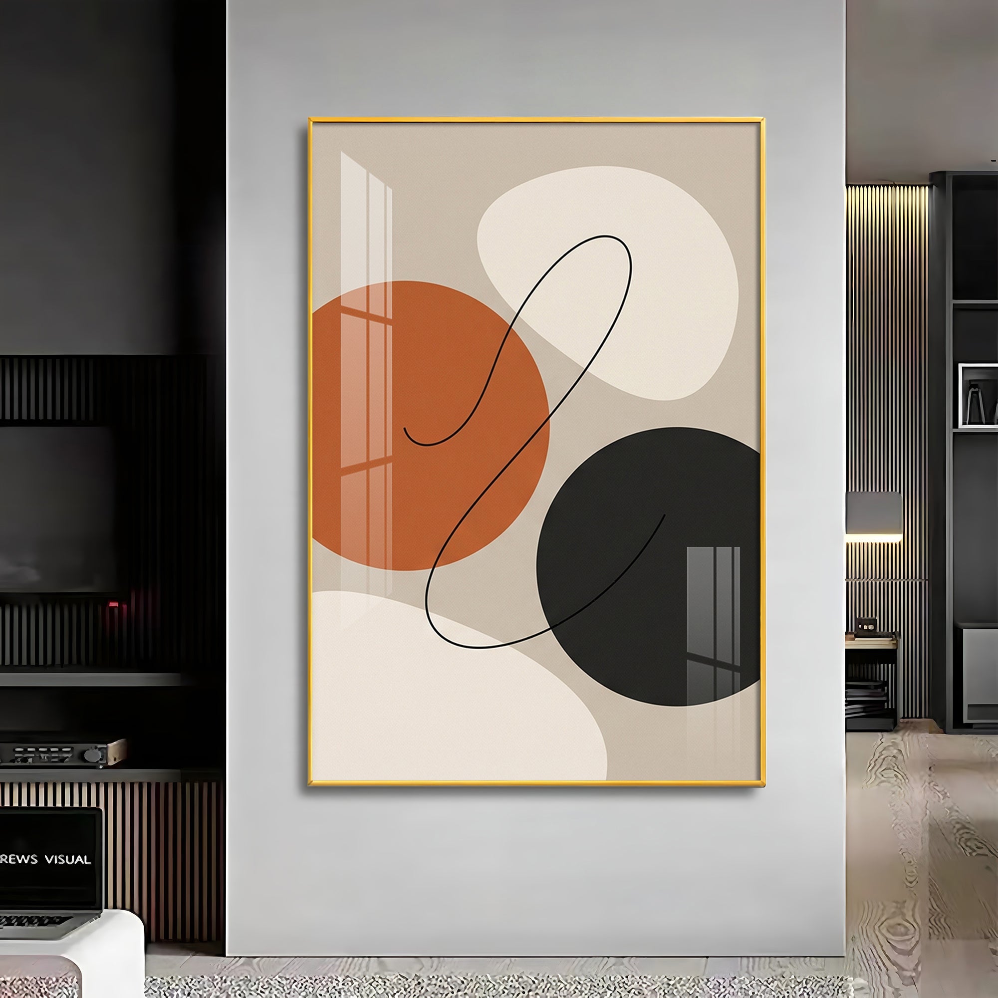 Circle Symphony Premium Acrylic Vertical Wall Art