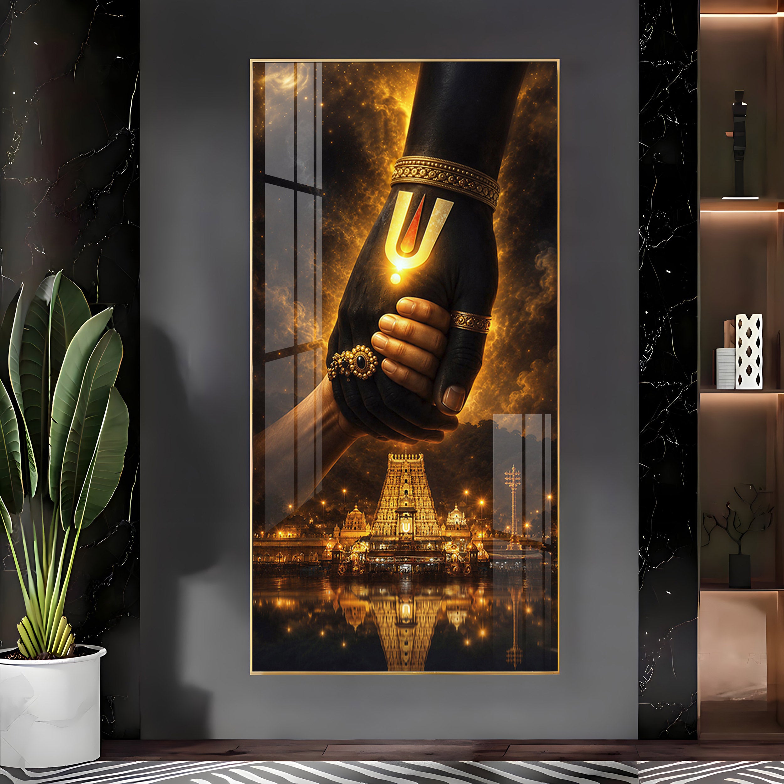 God Hand Of Spiritual Salvation Premium Acrylic Vertical Wall Art