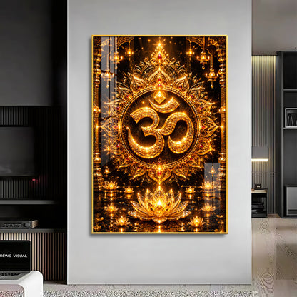 Om Symbol Premium Acrylic Vertical Wall Art