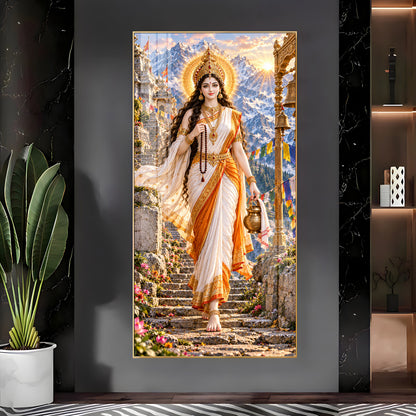 Divine Brahmacharini Maa Premium Acrylic Vertical Wall Art