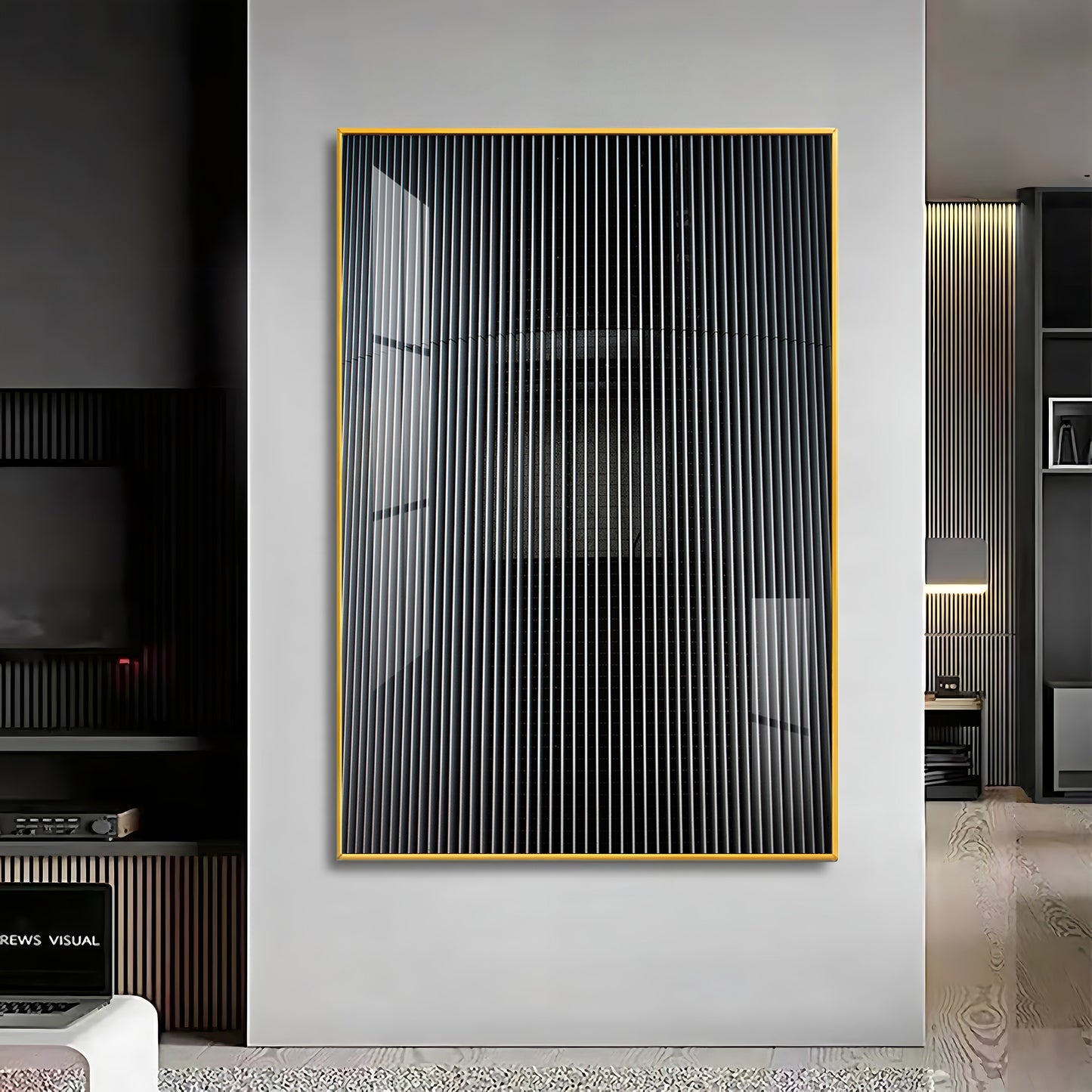 Grayscale Surface Premium Acrylic Vertical Wall Art