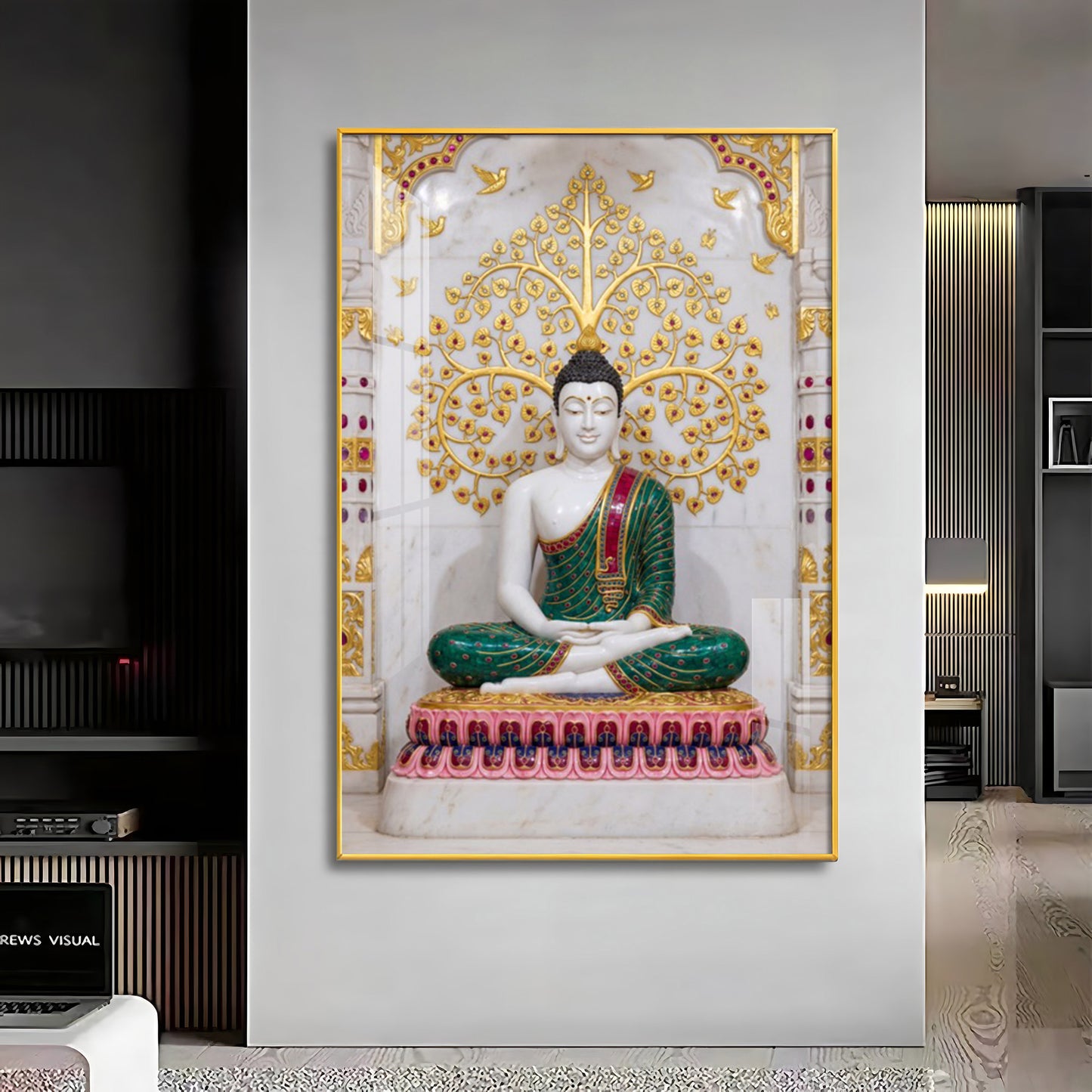 Inner Peace Of Buddha Premium Acrylic Vertical Wall Art