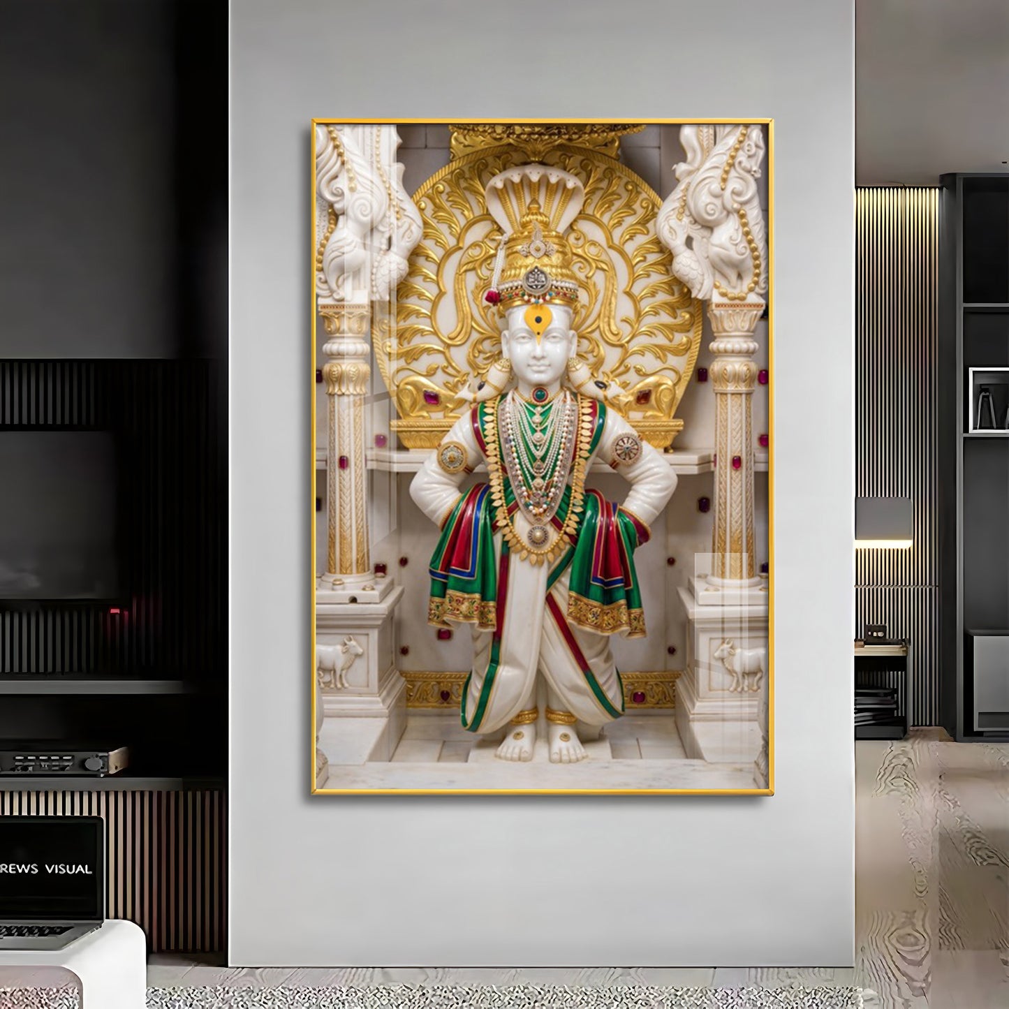 God Swaminarayan Premium Acrylic Vertical Wall Art
