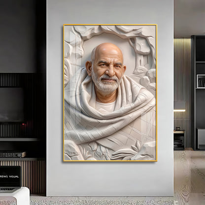 Neem Karoli Baba Ji Premium Acrylic Vertical Wall Art