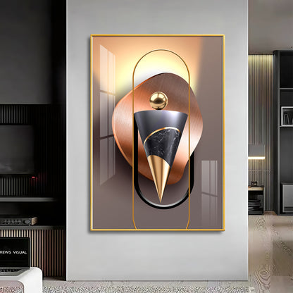 Visualization Of Geometric Premium Acrylic Vertical Wall Art