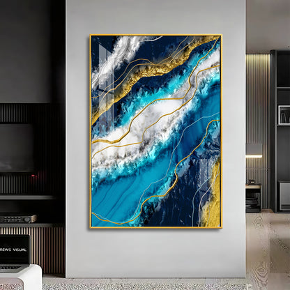 Oceanic Harmony Premium Acrylic Vertical Wall Art