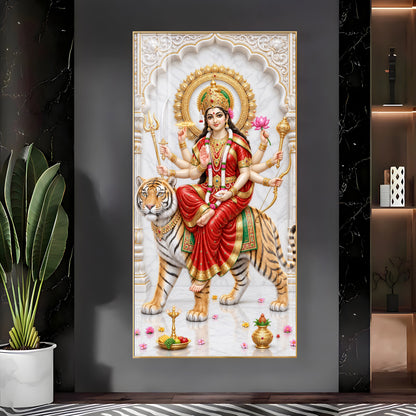 Maa Ambika Premium Acrylic Vertical Wall Art