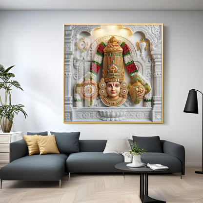 Lord Perumal Premium Acrylic Square Wall Art