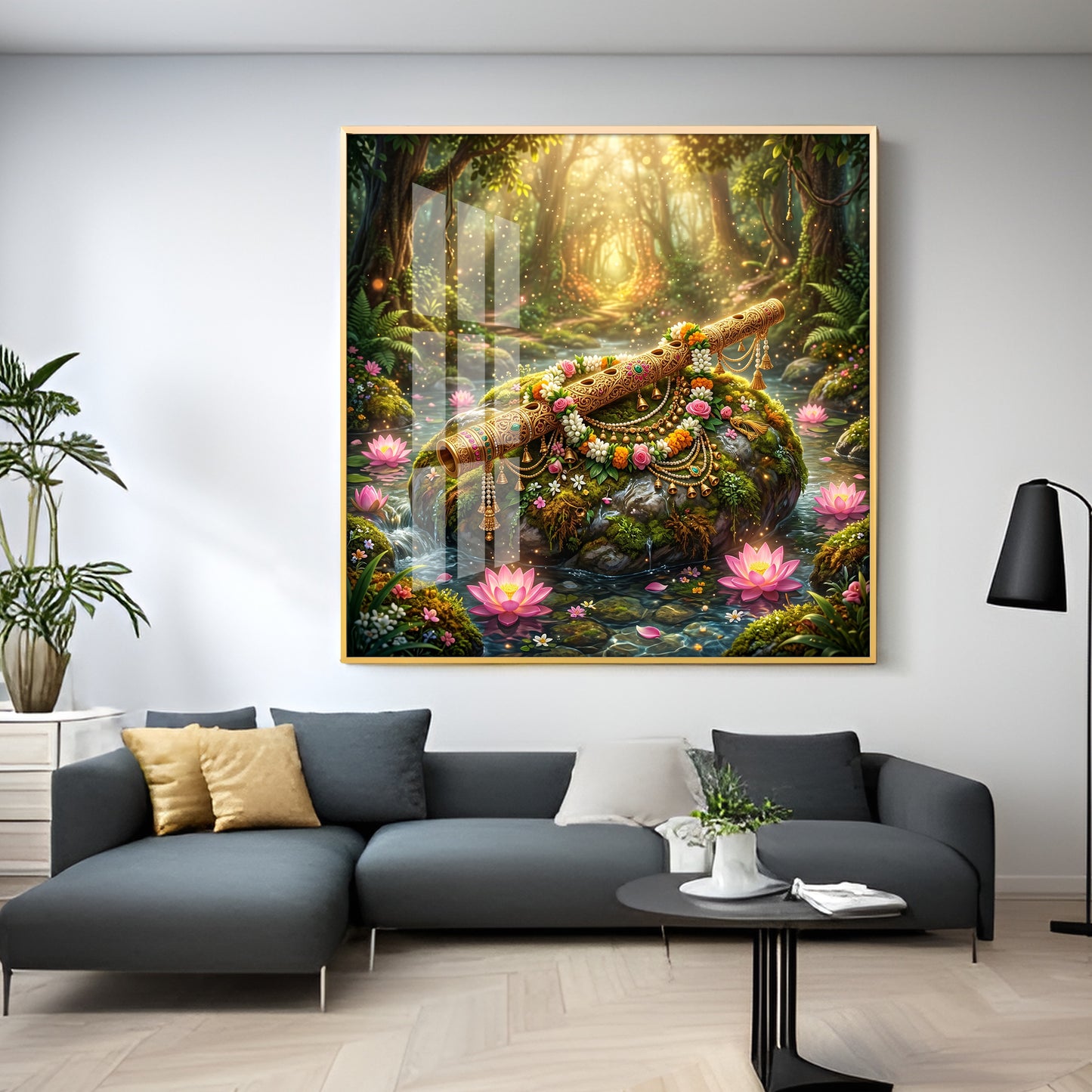 Beautiful Flute Premium Acrylic Square Wall Art