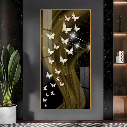 Butterflies Premium Acrylic Vertical Wall Art