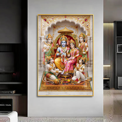 Jay Sita Rama Premium Acrylic Vertical Wall Art