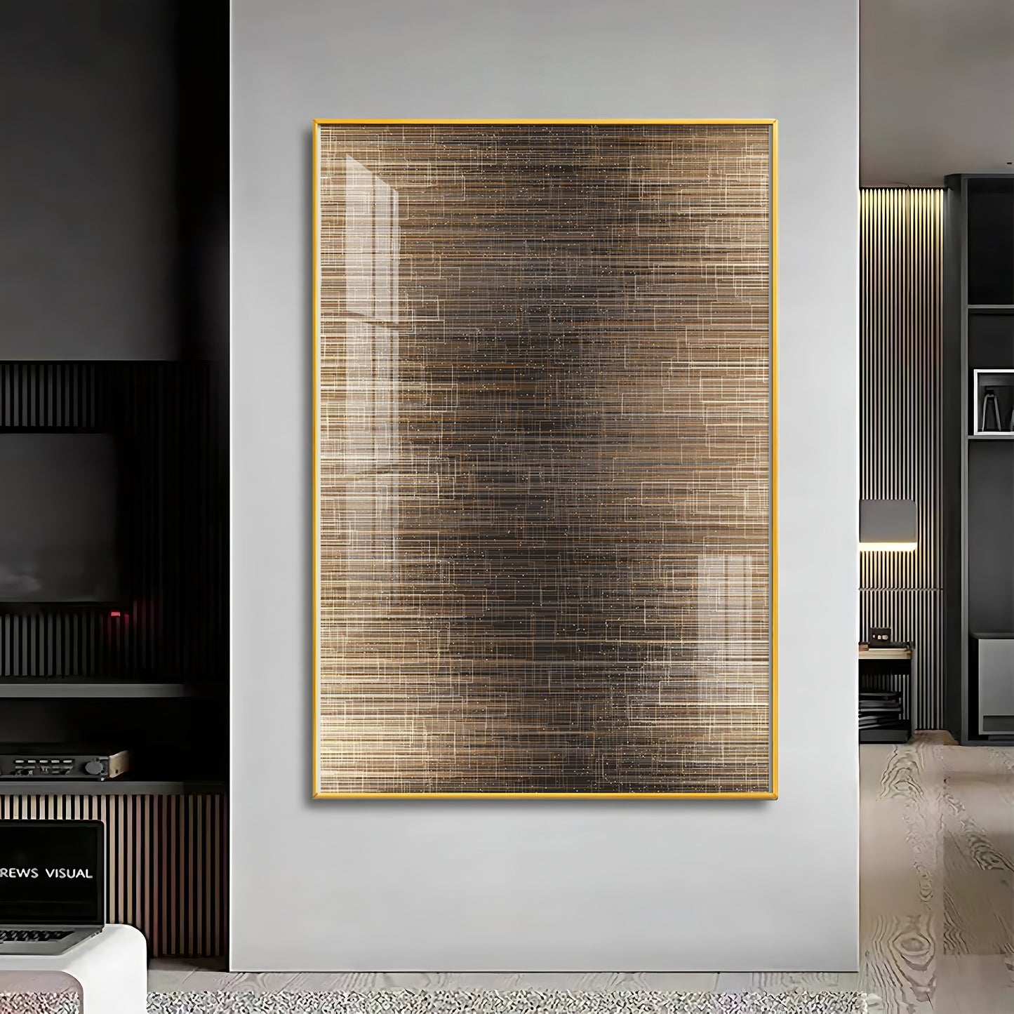 Modern Line Premium Acrylic Vertical Wall Art