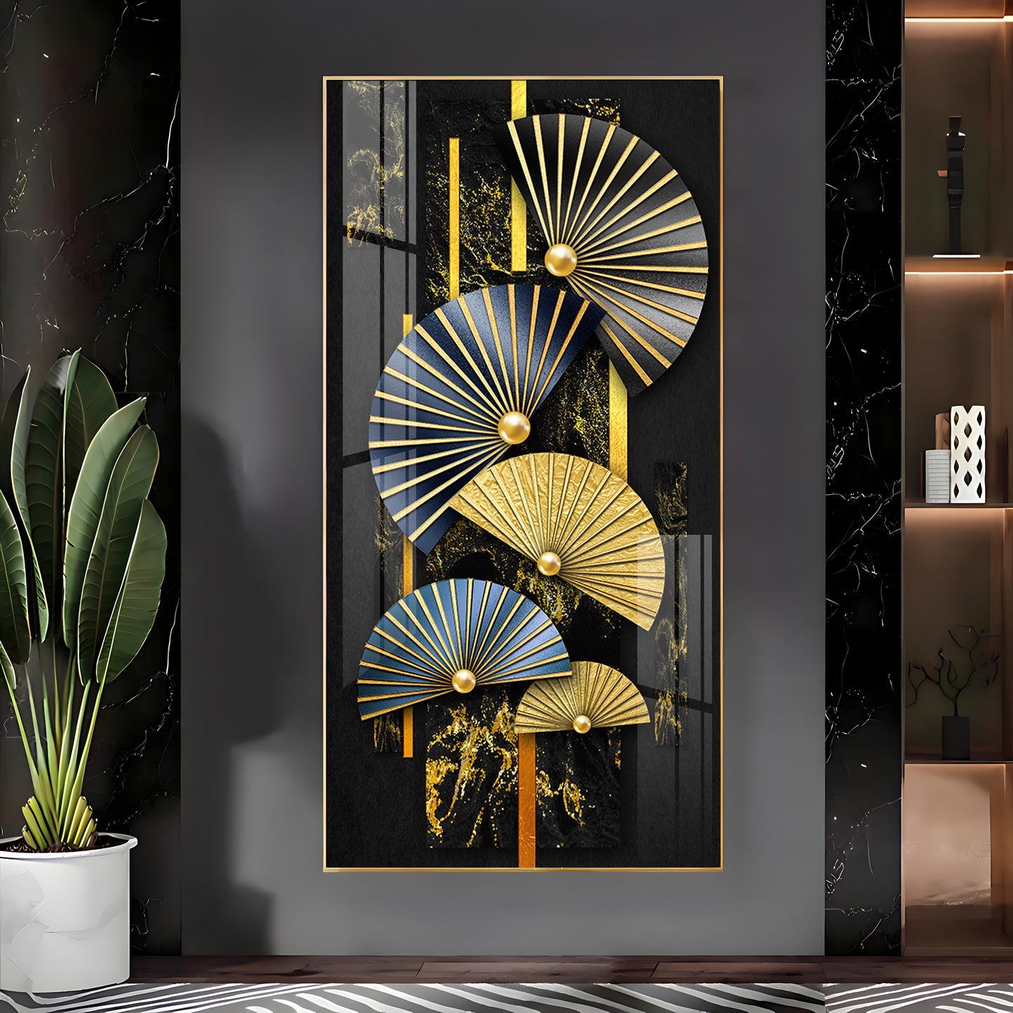 Modern Minimalist Fish Premium Acrylic Vertical Wall Art