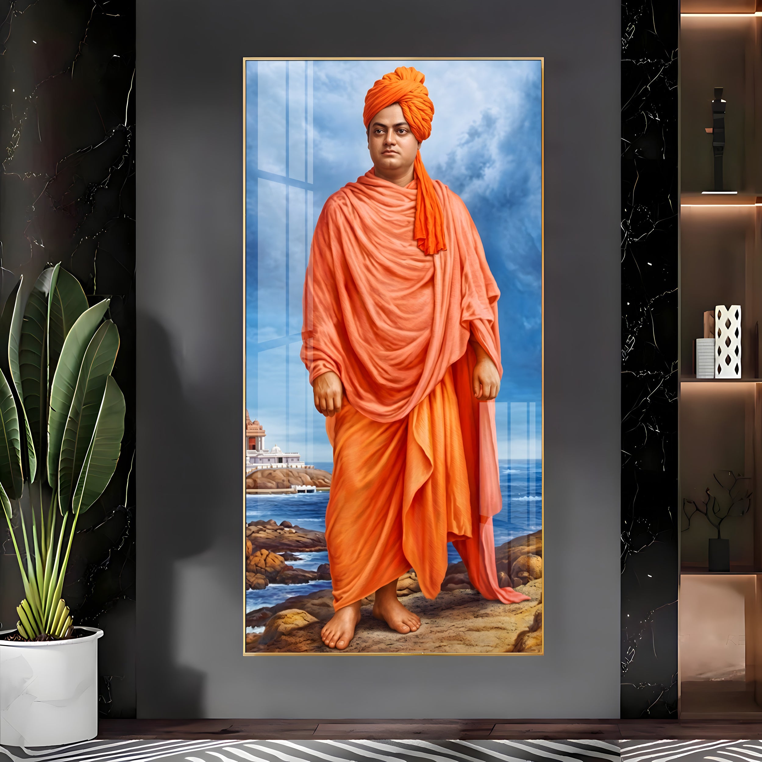 Swami Vivekananda Premium Acrylic Vertical Wall Art