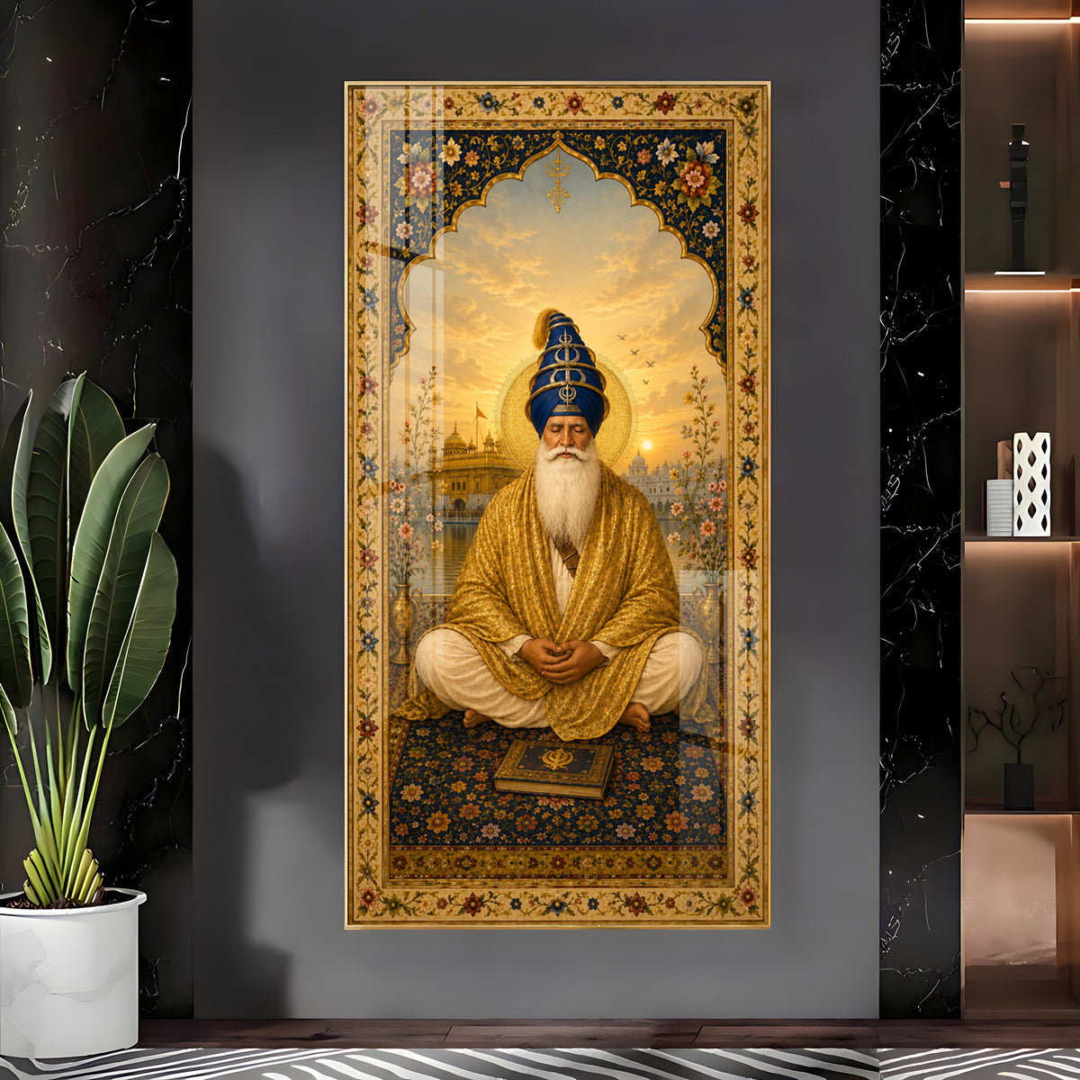 Divine Guru Ram Das Ji Premium Acrylic Vertical Wall Art