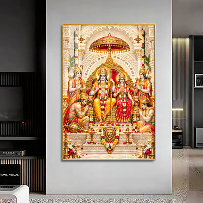 Ram Darbar Premium Acrylic Vertical Wall Art