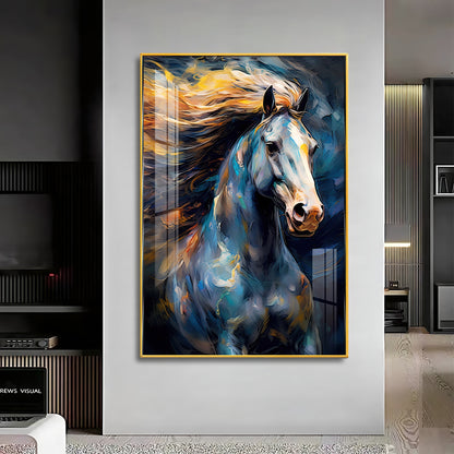 Radiant Horse Premium Acrylic Vertical Wall Art