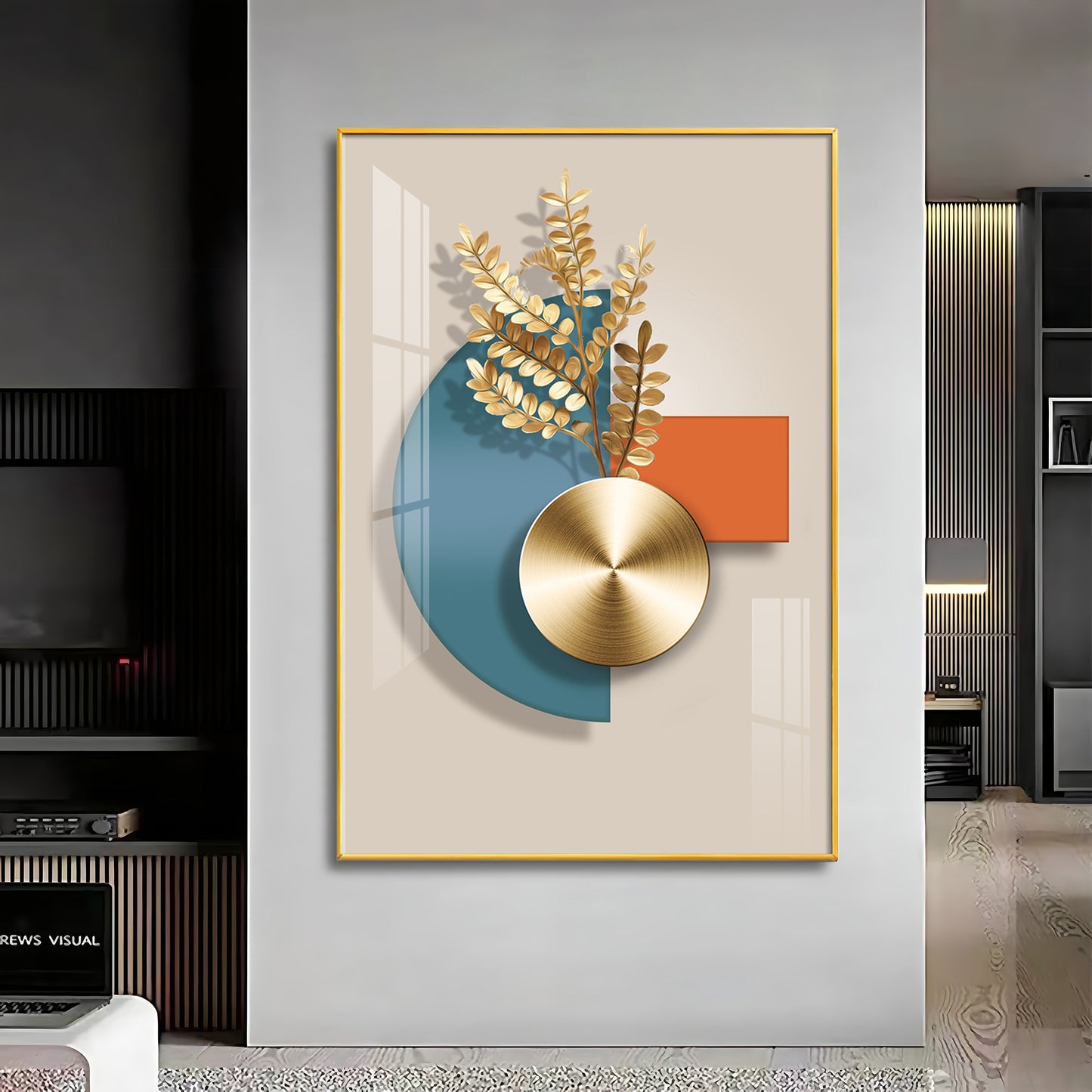 Blue Sphere Sentinel Premium Acrylic Vertical Wall Art