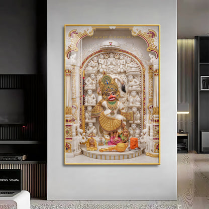 Shri Kashtbhanjan Hanuman Premium Acrylic Vertical Wall Art