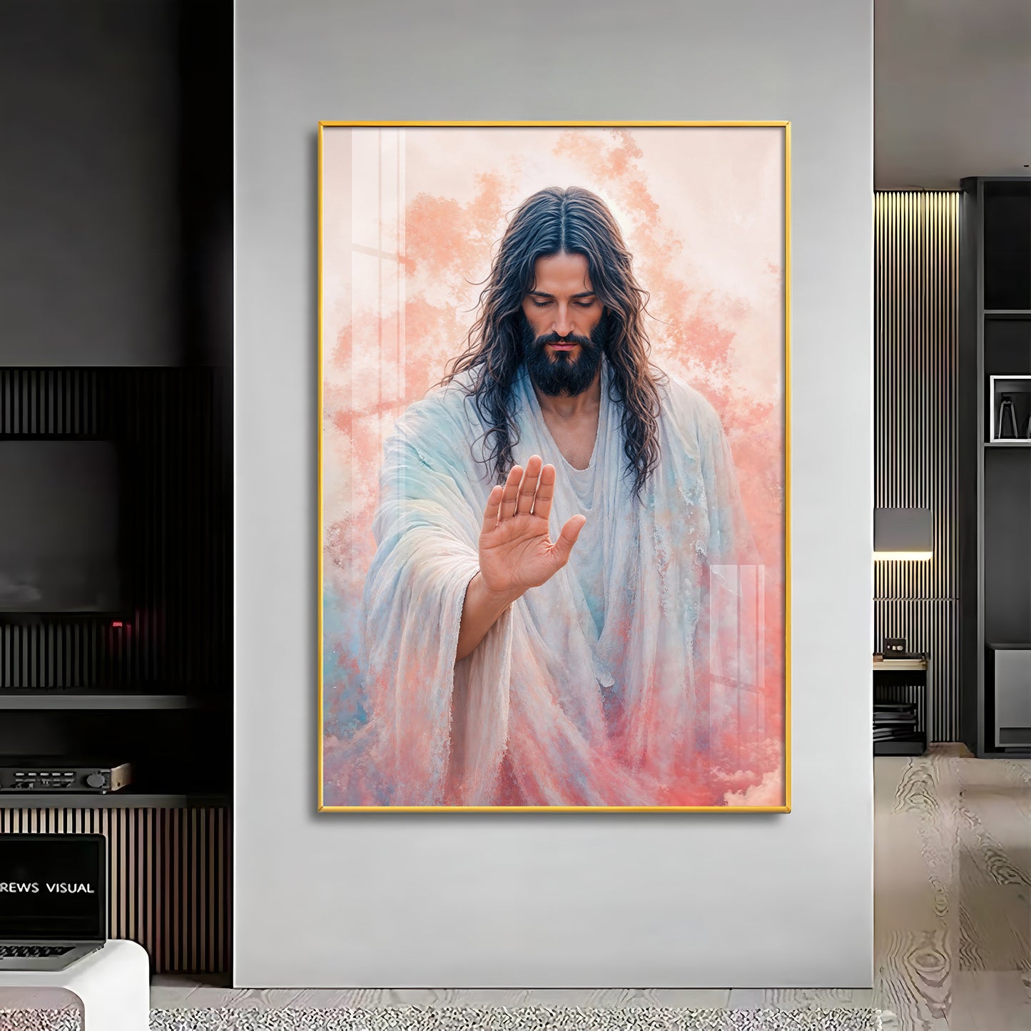 Jesus Christ Blessing Hand Premium Acrylic Wall Art
