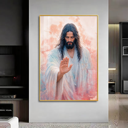 Jesus Christ Blessing Hand Premium Acrylic Wall Art
