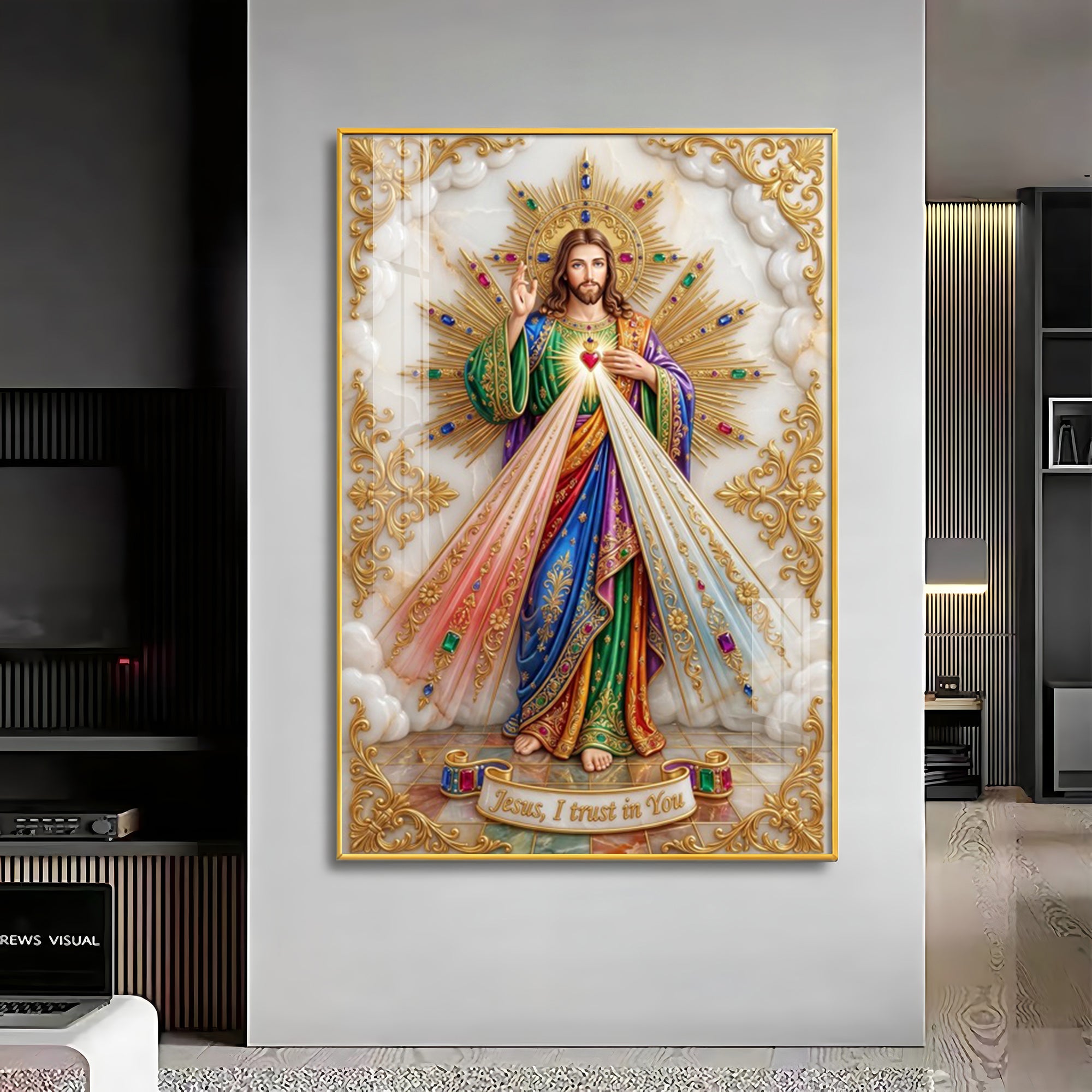 Divine Mercy Of Jesus Premium Acrylic Vertical Wall Art