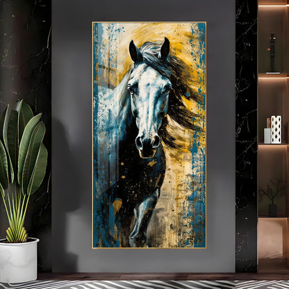 Horse Equine Elegance Premium Acrylic Vertical Wall Art