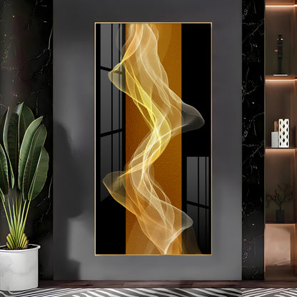 Energetic Etheric Waves Premium Acrylic Vertical Wall Art