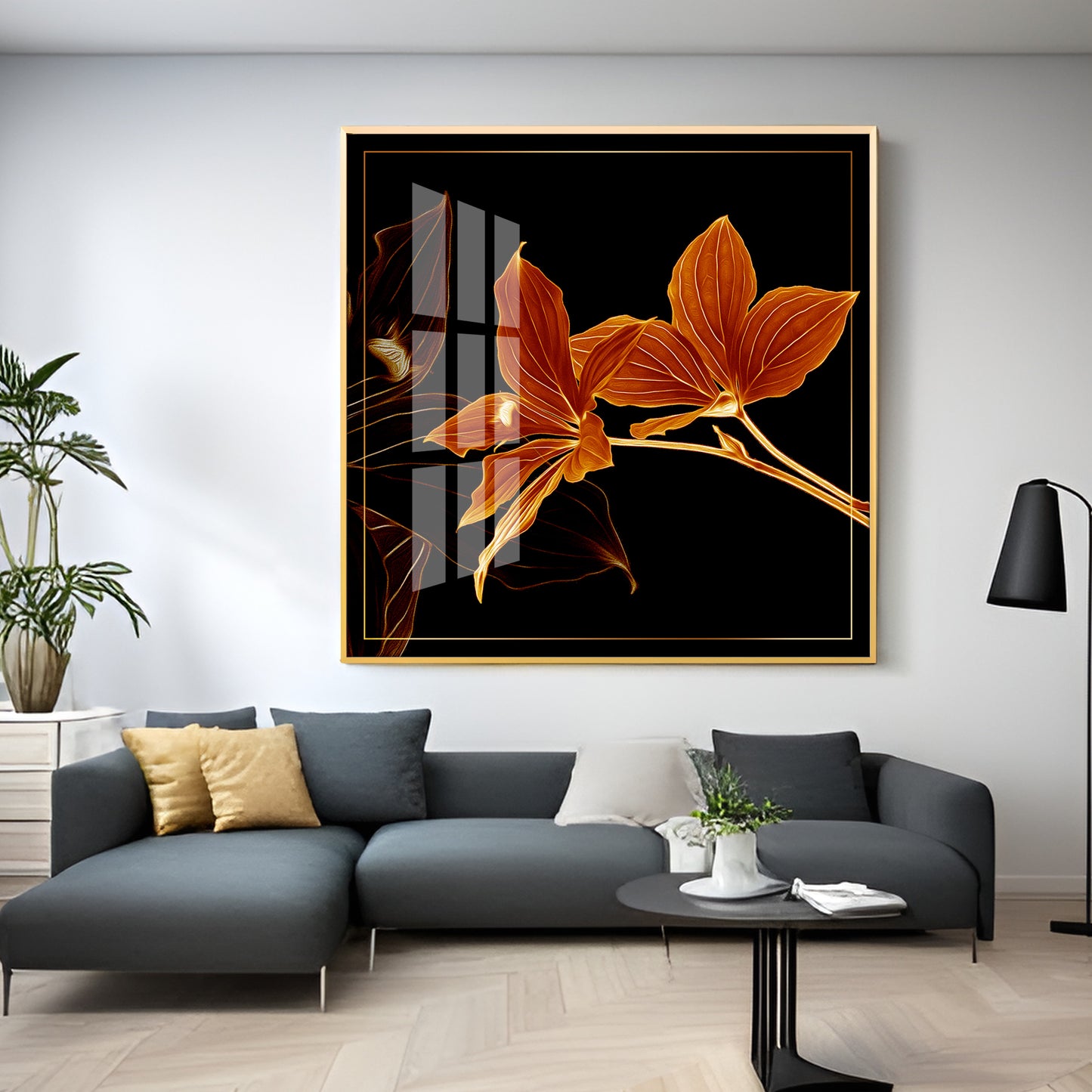 Orange Lily Premium Acrylic Square Wall Art