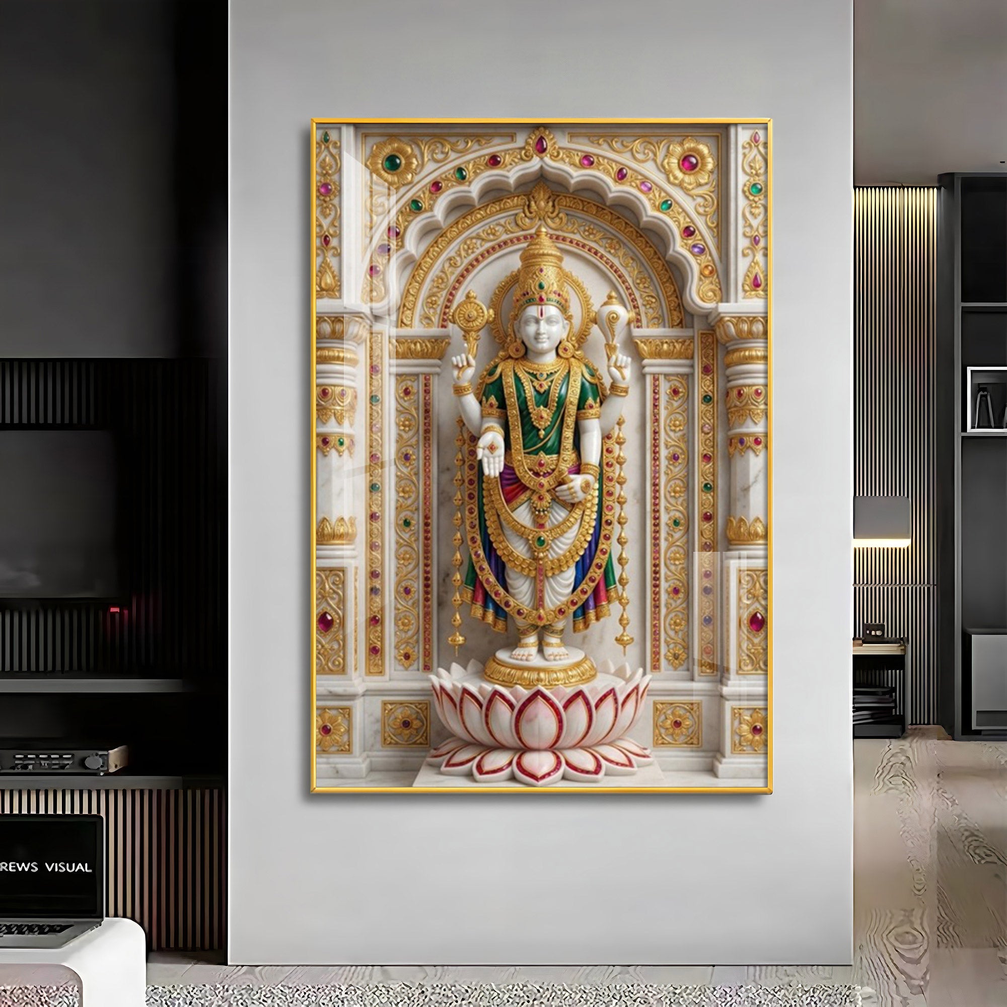 Divine Tirupati Bala Ji Premium Acrylic Vertical Wall Art