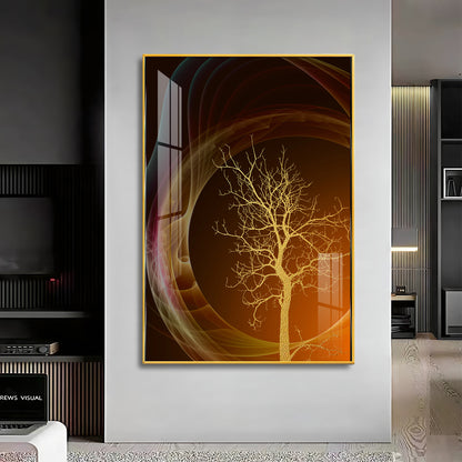Bare Tree Premium Acrylic Vertical Wall Art