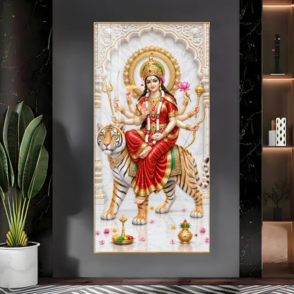 Maa Ambika Premium Acrylic Vertical Wall Art