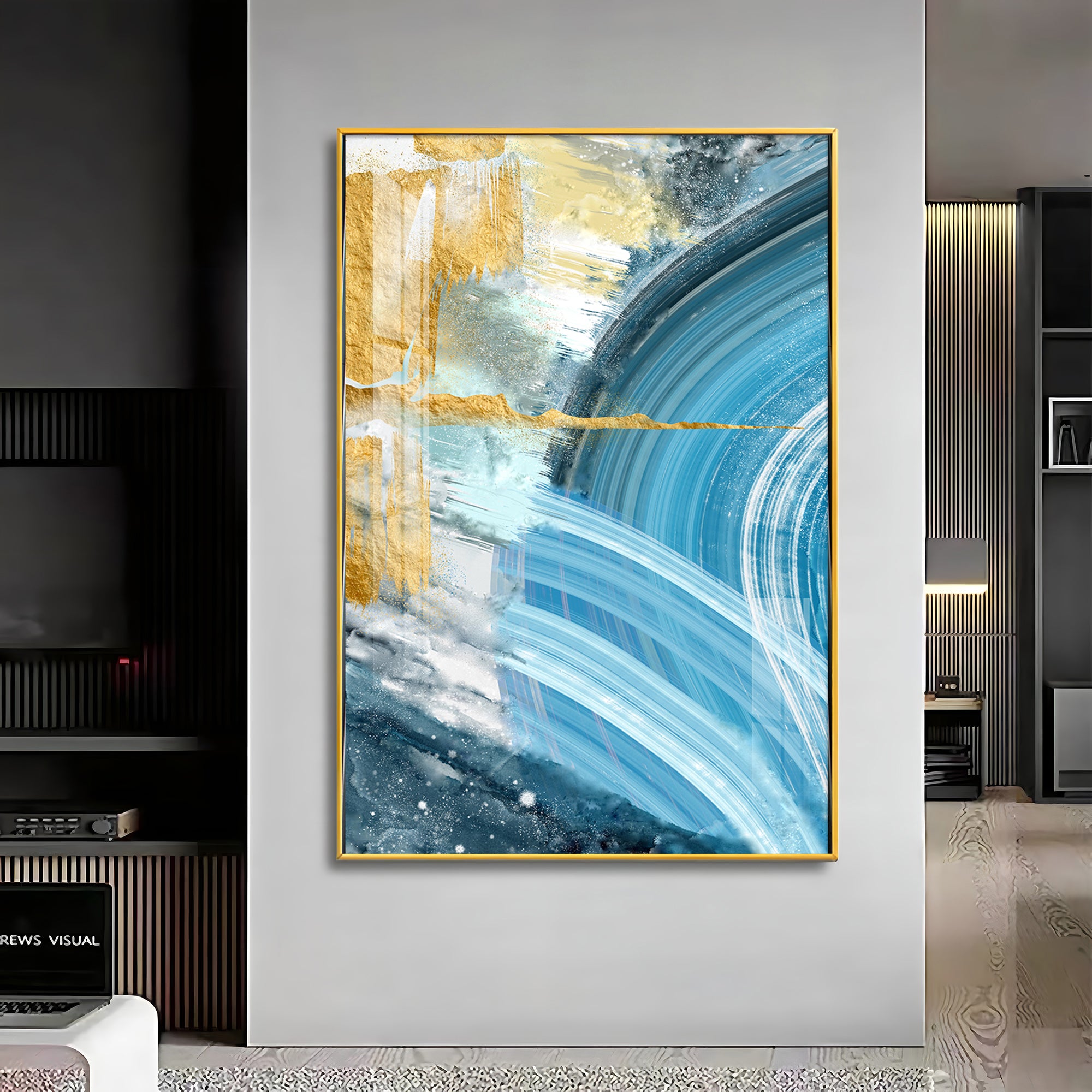 Celestial Wave Premium Acrylic Vertical Wall Art