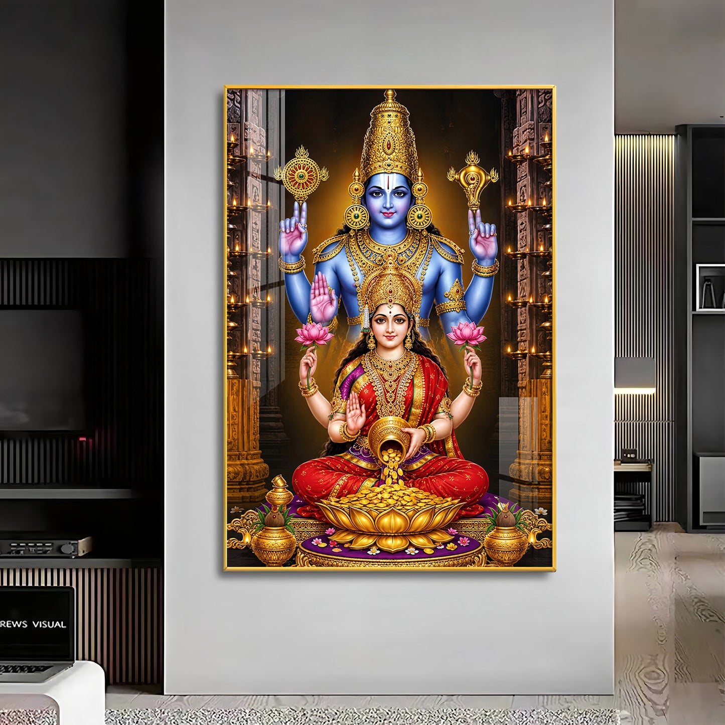 Lord Venkateswara Swamy Premium Acrylic Vertical Wall Art