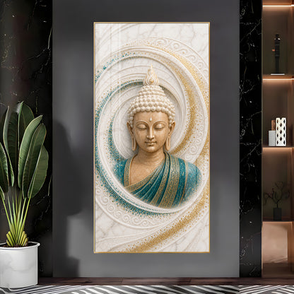 Buddha Spiral Premium Acrylic Vertical Wall Art