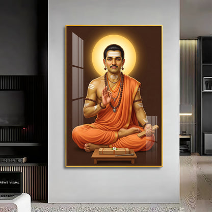 Shri Basaveshwara Premium Acrylic Vertical Wall Art