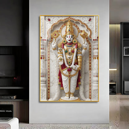 Divine Lord Murungan Ji Premium Acrylic Vertical Wall Art
