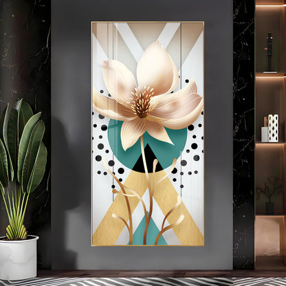 Abstract Flower Premium Acrylic Vertical Wall Art