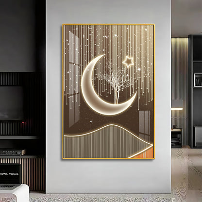 Half Moon Premium Acrylic Vertical Wall Art
