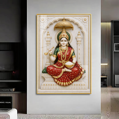 Divine Mata Annapurna Premium Acrylic Vertical Wall Art