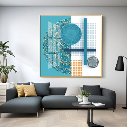 Gold Emboss Premium Acrylic Square Wall Art