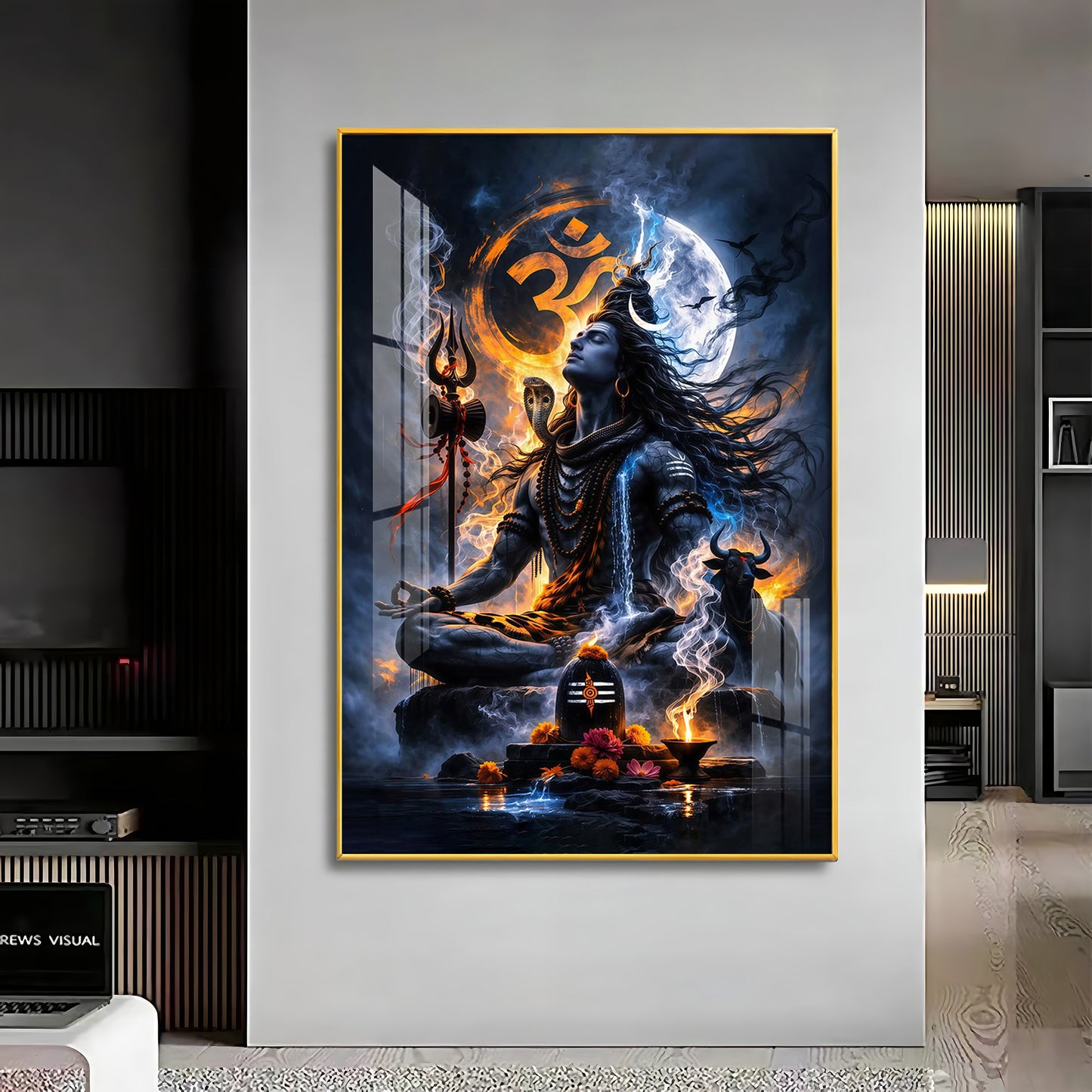 Shambhu Premium Acrylic Vertical Wall Art