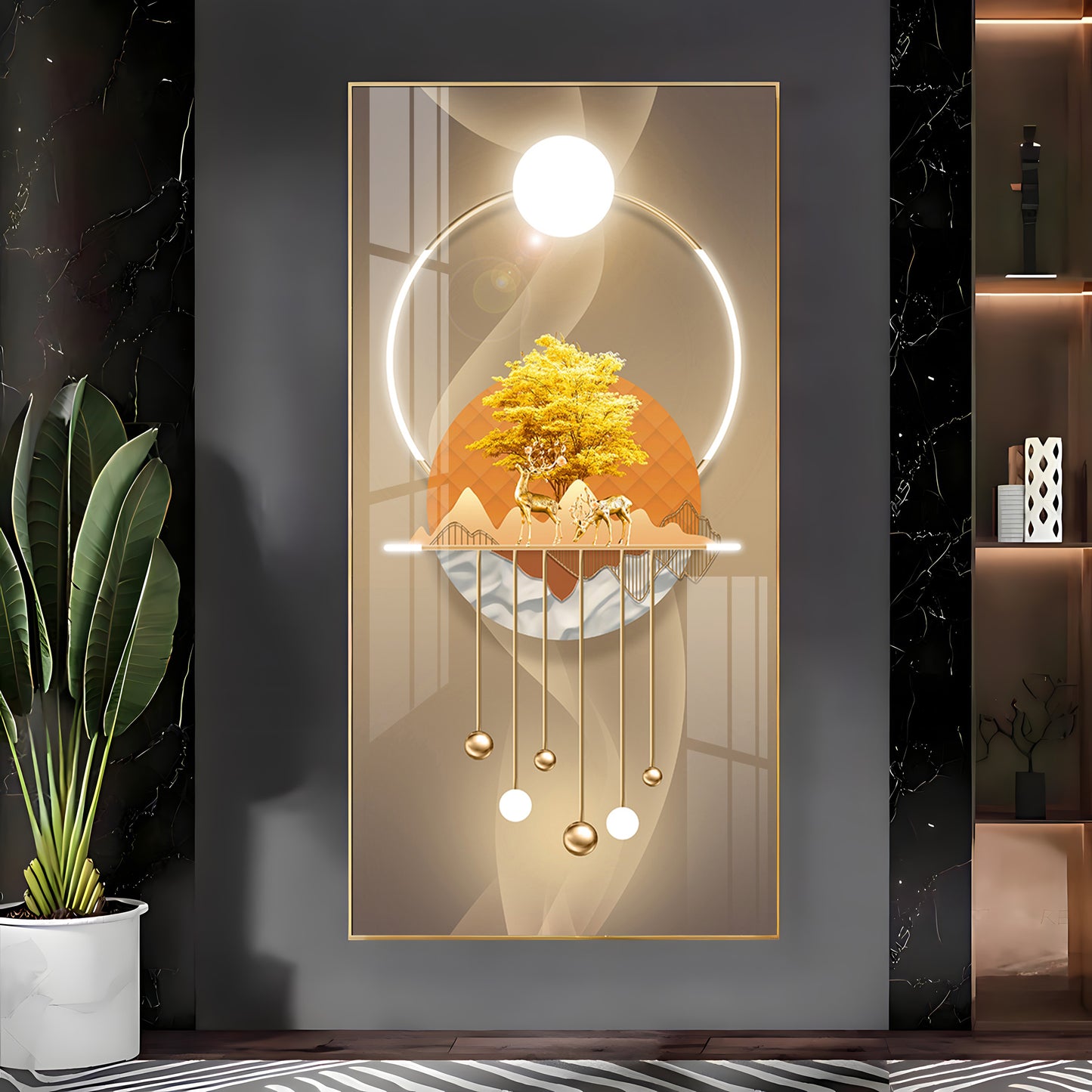 Nature's Embrace Premium Acrylic Vertical Wall Art