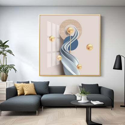 Modern Minimalist Geometric Premium Acrylic Square Wall Art