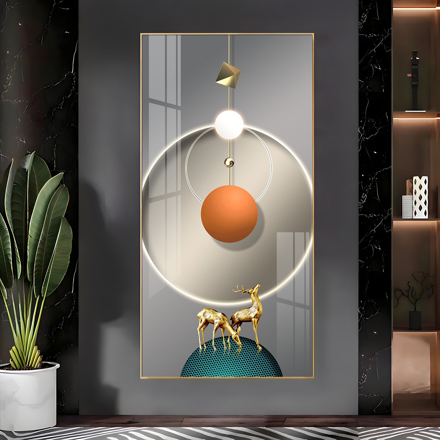 Elegant Entryway Premium Acrylic Vertical Wall Art