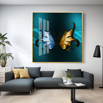 Butterfly Wings Premium Acrylic Square Wall Art