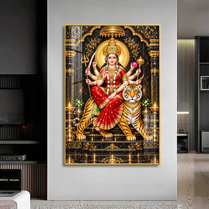 Divine Maa Ambe Premium Acrylic Vertical Wall Art